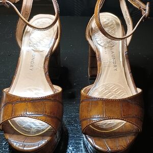 Chinese Laundry Tan Platform Sandals